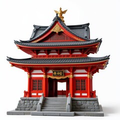 Fototapeta premium Miniature Asian Temple Model