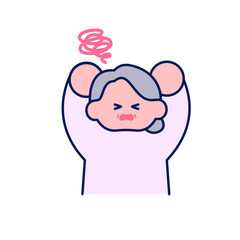 シンプルポップ/悩むおばあちゃん