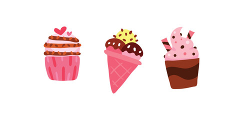 Delicious Dessert Cake Set