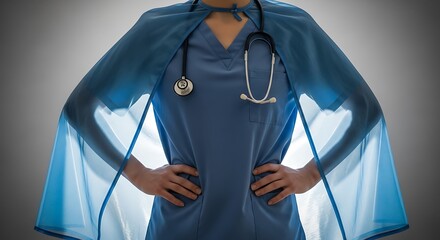 Superhero Doctor Celebrating Healthcare Heroes and Their Dedication