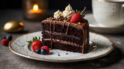 Chocolate Cake With Candle