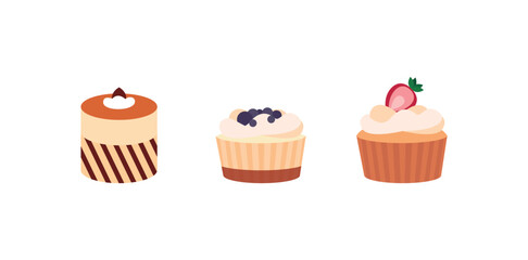 Delicious Dessert Cake Set