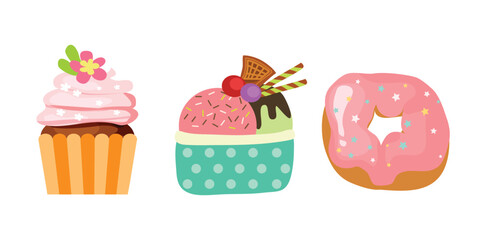 Delicious Dessert Cake Set