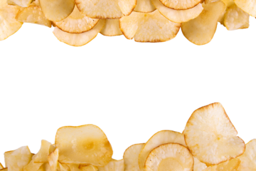 frame made of cassava chips