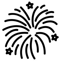 fireworks Line Icon