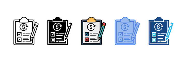 Convertible Note Icon Element For Design