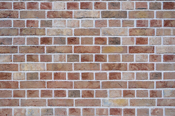 Background from a wall made of brown clinker bricks