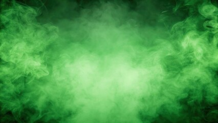 Green smoky background with a soft, ethereal appearance, ideal for artistic designs.