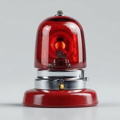 Vintage Emergency Beacon Red Rotating Warning Light