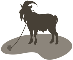 Animal qurban silhouette 7