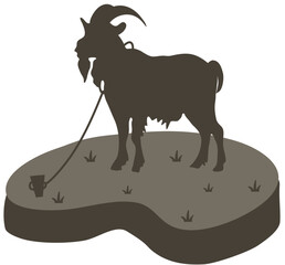 Animal qurban silhouette 8