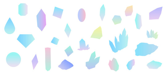 グラデーションの鉱物の壁紙　パターン　背景イラスト　ベクター素材