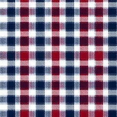 Shades ofClassic Red, White, and Blue Gingham Seamless Pattern Gingham Seamless Pattern