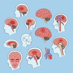 World brain tumor day Awareness Month background template illustration.