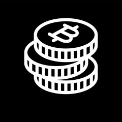 Icon Finance Bitcoin Vector Design