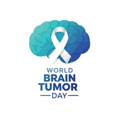World brain tumor day Awareness Month background template illustration.
