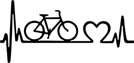 vector illustration of a bicycle