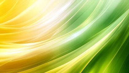 Abstract green and yellow wave background