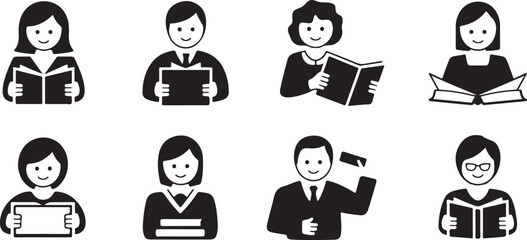 Fototapeta premium set of business people