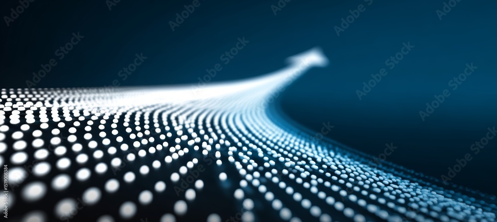 Poster arrow light searching for target. business focus aim for success achievement. generative ai technolo