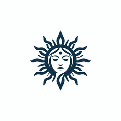 Sun goddess logo