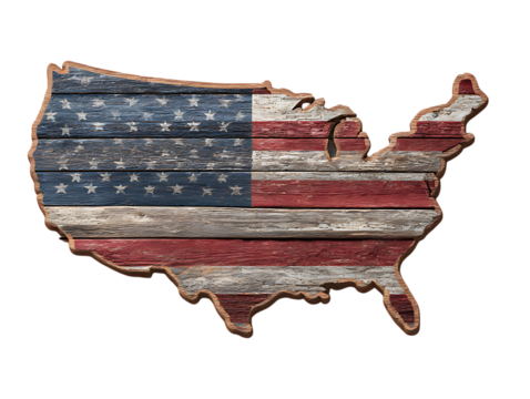 America Wood Sign png