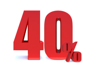 40 Percent off 3d Sign on White Background, Special Offer 40% Discount Tag, Sale Up to 40 Percent Off,big offer, Sale, Special Offer Label, Sticker, Tag, Banner, Advertising, offer ... See More 