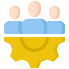 Team Management icon symbol. Vector illustration.