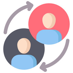 Turnover icon symbol. Vector illustration.