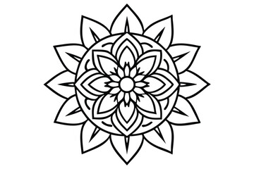 Luxury golden mandala logo with natural elements