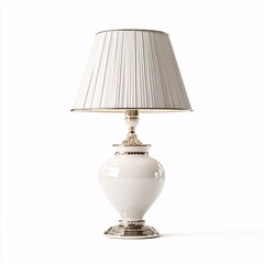 Table lamp icon, 3D rendering, isolated against a white backdrop.