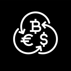 Icon Finance Bitcoin Vector Design