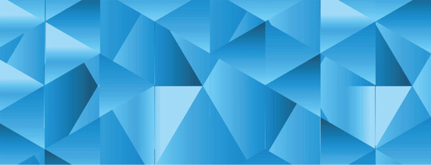 Fototapeta premium Bright gradient bluer polygon pattern. Low poly design 