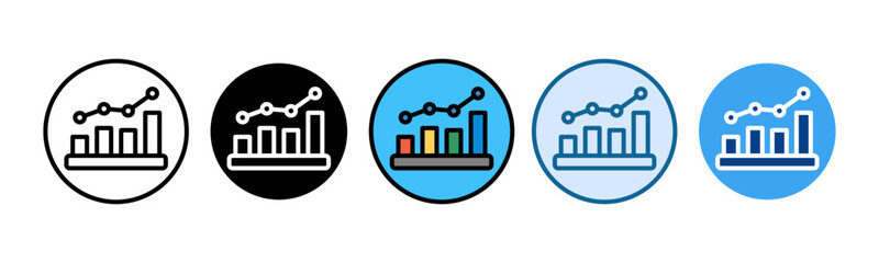 Statistical Process Control Icon Set Multiple Style Collection