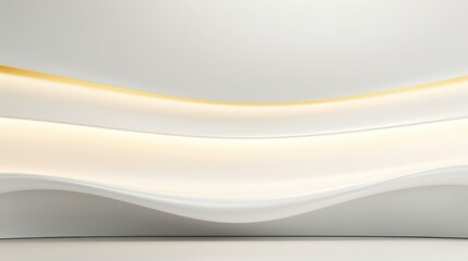 Free abstract white background minimal futuristic architectural space with gold lighting background wallpaper