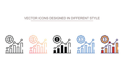 Obraz premium Business Development icon design with white background stock illustration