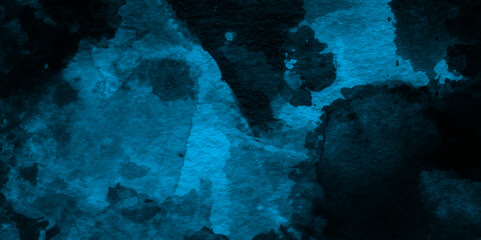 Creative vintage light sky blue background with various clouds and fog, watercolor scraped grungy paper texture, Blue sky clouds texture, Hand painted cloudy sky blue watercolor background.