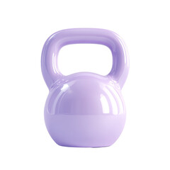 Charming lilac kettlebell offers a fresh approach to functional fitness