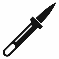 Scalpel  vector icon on white background 