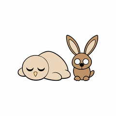 Obraz premium easter bunny with egg