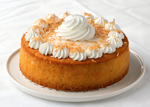 Delicious chocolate cake with cream, a sweet bakery dessert ai generated