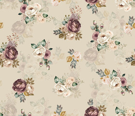 flower all over digital design