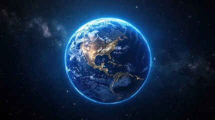 Obraz premium Stunning View of Planet Earth from Space