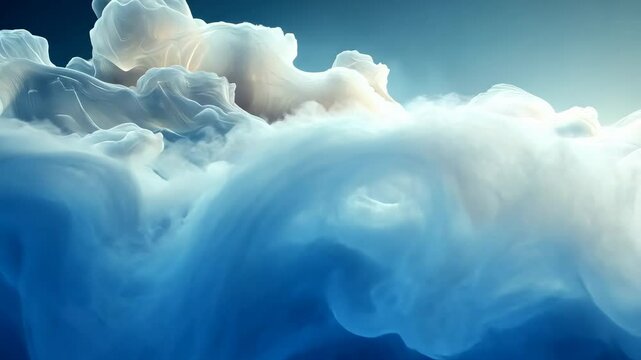 Abstract ethereal cloud formations