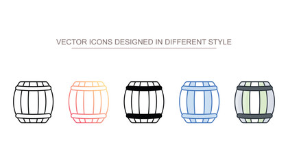 Bucket icon design with white background stock illustration