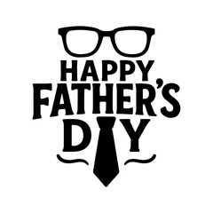 Calligraphy Fathers Day sale banner with doodle necktie elements