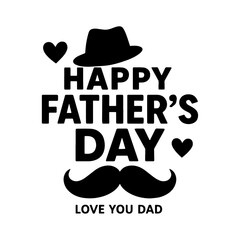 Modern Fathers Day vector poster with necktie and stylish text