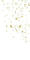 PNG Golden Color Confetti - Party Poper On  Transparent Background 9:16 ratio