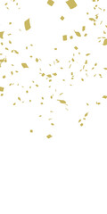 PNG Golden Color Confetti - Party Poper On  Transparent Background 9:16 ratio