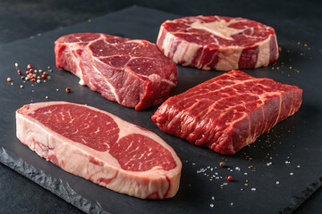 Fototapeta premium raw pork chops 